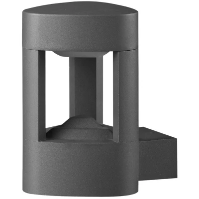 Image of Lucande Pirron LED outdoor wall light, triangular, aluminium, black