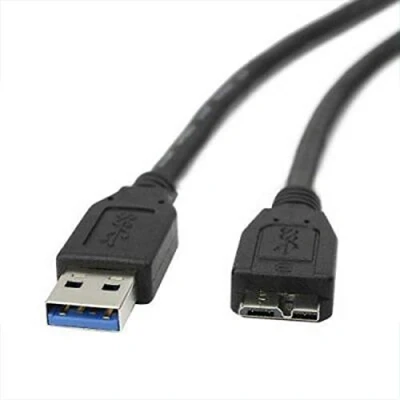 Image of USB 3.0 Cable for Western Digital/WD/Seagate/Clickfree/Toshiba/Samsung Portable Hard Drive A/Micro B (2m)