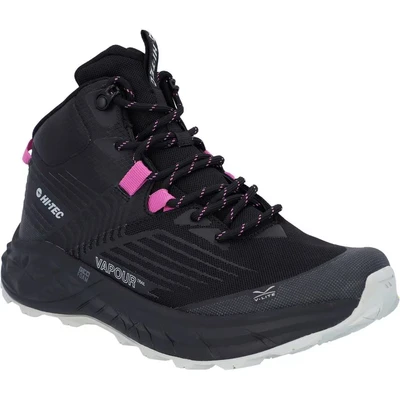Image of Hi Tec Fuse Trail Mid WATERPROOF Womens Black Size UK 4