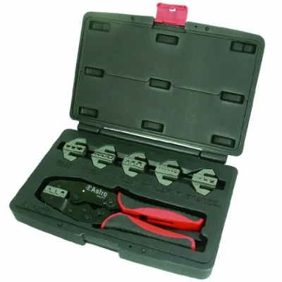 Image of Astro Pneumatic Tool 9477 7 Piece Professional Quick Interchangeable Ratchet Crimping Set