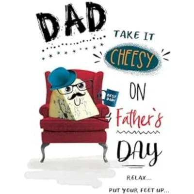 Image of Piccadilly Greetings Humour Funny Father&#039;s Day Card Dad 9 x 6 inches