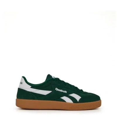 Image of Reebok Unisex Smash Edge Tennis Shoes, DarkGreen/White/Gum, 10 UK