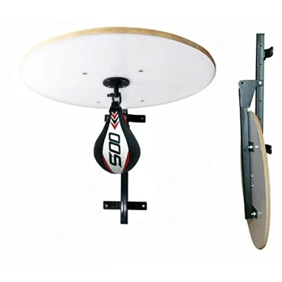 Image of Sports Boxing Speedball Platform With Punch Bag Frame Swivel Bracket MMA Muay Thai Speed Workout Training Wall Mounted