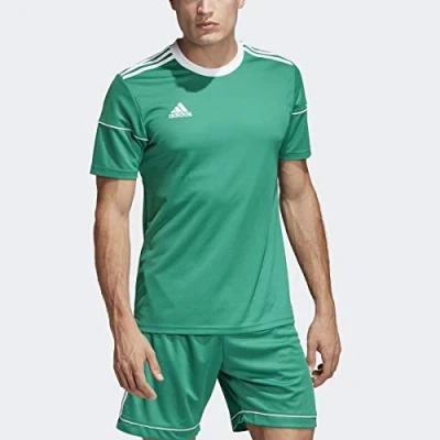 Image of adidas Men&#039;s Squad 17 Jsy T shirt, Bold Green/White, XXL UK
