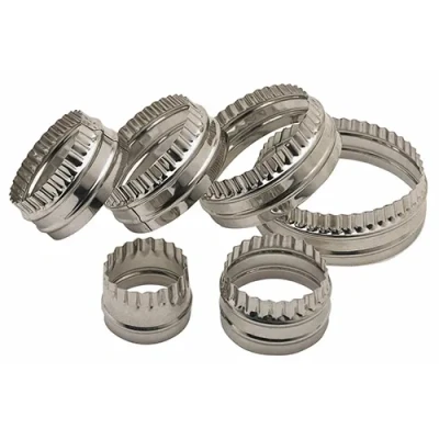 Image of KitchenCraft Set Of Six Double Edged Biscuit / Pastry Cutters