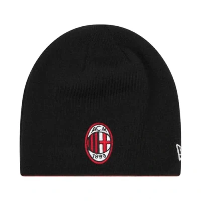 Image of New Era Reversible Skull Milan Beanie Winter Hat, black, One Size
