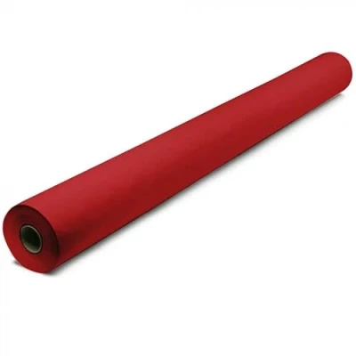 Image of Tezraftaar® Paper Banquet Roll Assorted Disposable Banqueting Table Cover Cloths for Catering Wedding Birthday (Red, 25m x 1.14m)