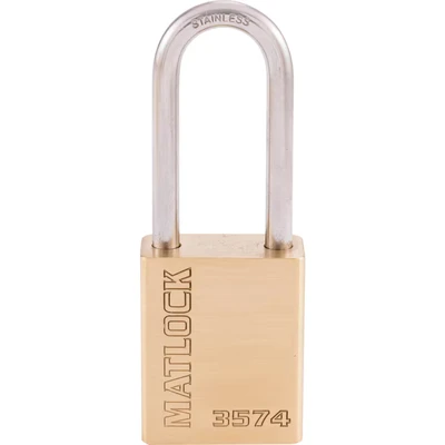 Image of Matlock 38 x 50mm Shackle W/Proof Brass Padlock
