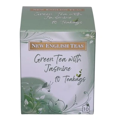 Image of New English Teas Garden Green Tea with Jasmine 10 Teabags (Pack of 6, Total 60 Teabags)