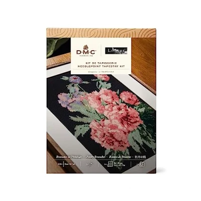 Image of DMC Peony Branches Tapestry Kit