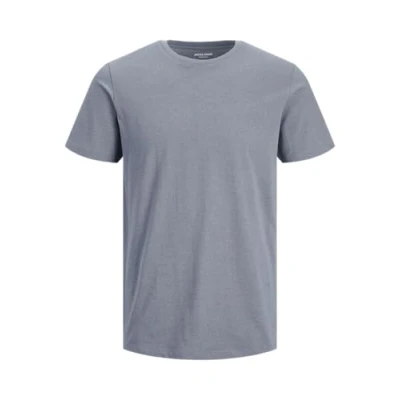 Image of Jack &amp; Jones Jjeorganic TEE Oneck Basic Tshirt, Men&#039;s, Size: Medium, Flint stone detail:melange