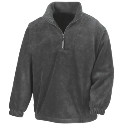 Image of Result Unlined Active 1/4 Zip Anti Pilling Fleece Top (M) (Oxford Grey)