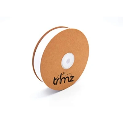 Image of Trimz Poly Cotton Bias Binding, White, 25mm x 20m