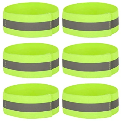 Image of Zngou 6 PCS High Visibility Armbands, Running Safety Gear Reflective Wristbands Bike Ankle Bands Reflector Armband Hi Vis Arm Straps Security Band For Walking Cycling