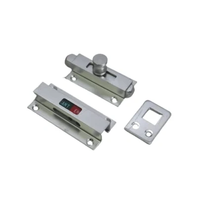 Image of Vibe Contract Indicator Bolt on Bright Anodised Aluminium Door Handle Bathroom for Internal Doors
