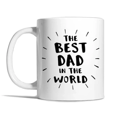 Image of Risk A Designs The Best Dad in World Mug, Daddy Gift, Father Mens Parent Fathers Day Gift