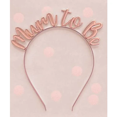 Image of Mum to Be Rose Gold Metal Headband