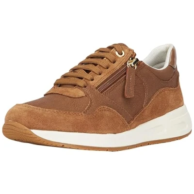 Image of Geox D Bulmya B Sneaker, Toffee, 3 UK