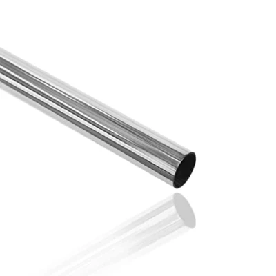 Image of EAI Polished Chrome Tube Pole Wardrobe Rail Round for Clothes Hanging (25 x 2500mm)