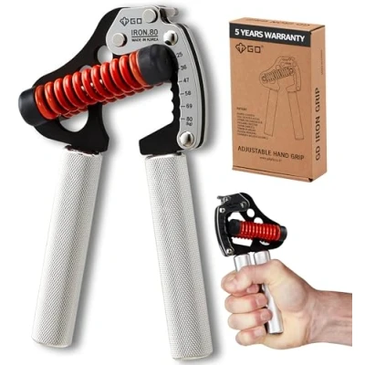 Image of GD Hand Grip Strengthener, Iron Light. 80 Adjustable Gripper (55 to 176 lb) Grips for Strength, Wrist strengtheners Training Workout