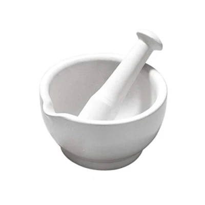 Image of Premier Housewares Mortar and Pestle 8 x 14 cm, White
