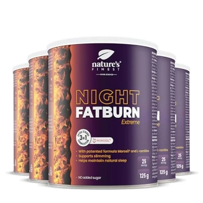 Image of Nature&#039;s Finest by Nutrisslim Night Burn Extreme Formula with Morosil (400 mg), L Carnitine Natural Valerian Sleep Aids for Adults Vegan, Gluten Free