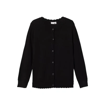 Image of Name it Nkfvamone CARD Cardigan for kids, Size: 6y, Black