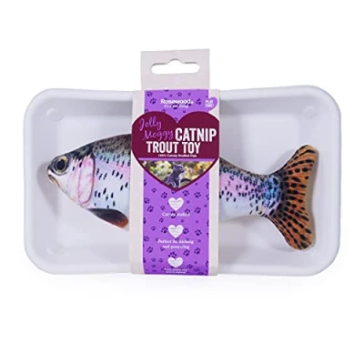 Image of Rosewood Jolly Moggy Catnip Trout, Cat Toy