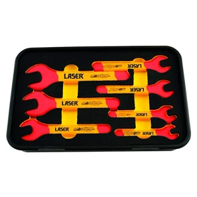 Image of Laser 6048 Insulated Open Ended Spanner Set 7pc