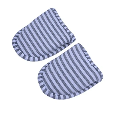 Image of Keenso Foldable Reusable Indoor Soft Cotton Anti Slip Slippers Travel Portable Bath Slipper for Home Hotel (MWomen Grey Stripes) Other mountaineering and camping supplies