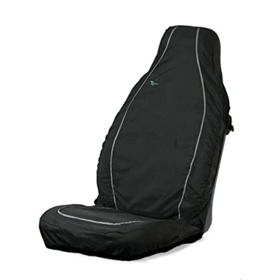 Image of Town &amp; Country Covers 3D Universal Front Seat Cover Airbag Compatible Heavy Duty Waterproof Black