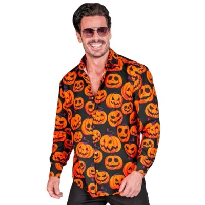 Image of Widmann 40105 pumpkin shirt, Multicoloured, S M