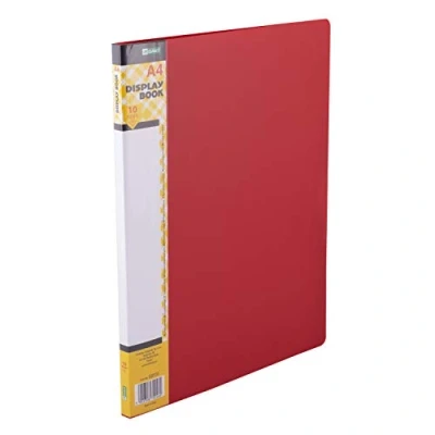 Image of D.RECT Display Book PP A4, 10 Sleeves, Folder, Solid, Presentation Offer Red