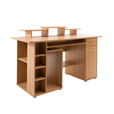 Image of Alphason,AW12004,San Diego Beech effect utility work centre,Beech,900x1000x595mm