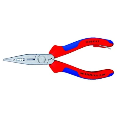 Image of KNIPEX Tools 4 in 1 Electricians&#039; Pliers, 10,12,14 AWG, Multi Component, Tethered Attachment (1302614TBKA)
