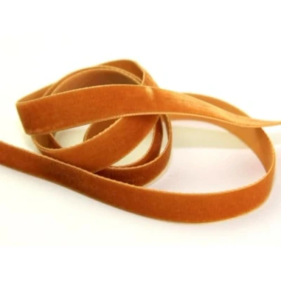 Image of Berisfords 22mm Velvet Ribbon Mini roll 5m 9447 Copper per 5 metre