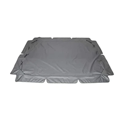 Image of swing chair canopy Replacement 3 Seater Garden Seat Cover Hammock Waterproof Rip Proof for (Grey, Small)