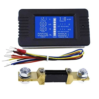 Image of PZEM 015 Battery Tester,Multifunctional Meter Current Voltage,Power Energy Capacity Impedance Tester (with 300A Shunt)