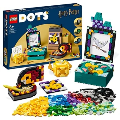 Image of LEGO 41811 DOTS Hogwarts Desktop Kit, DIY Harry Potter Back to School Accessories and Supplies, Desk Decor Items Patch Sticker, Crafts Toys for Kids