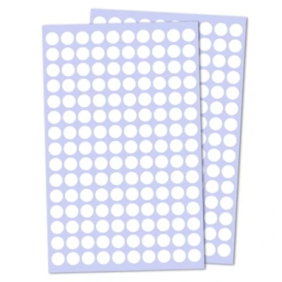 Image of 3,000 Pack, 10mm Round Dot Stickers Sticky Labels White