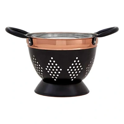 Image of Premier Housewares 507370 Colander, Stainless Steel, Charcoal