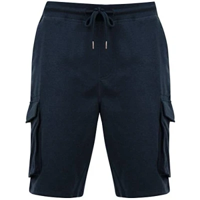 Image of Tokyo Laundry Men&#039;s Ralph Cargo Multi Pocket Sweat Shorts Navy Blazer S