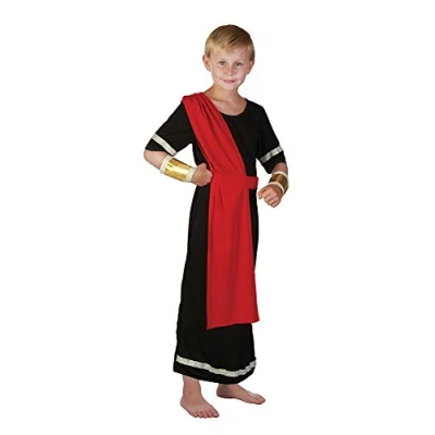 Image of Bristol Novelty CC201 Caesar Costume, Red, Age 4 6 Years Old