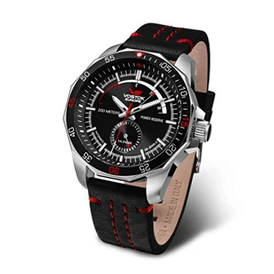 Image of Vostok Europe Men Analog Automatic Watch with Leather Strap NE57 225A563