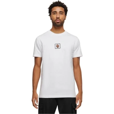 Image of Mister Tee Sketch Patch Print Tshirt, Men&#039;s, Size: Small, White