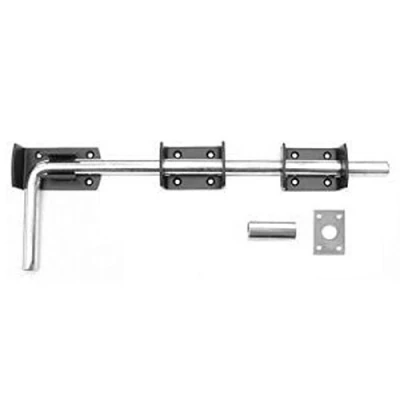 Image of Black Jap Garage Door Drop Bolt 18&quot; / 450mm