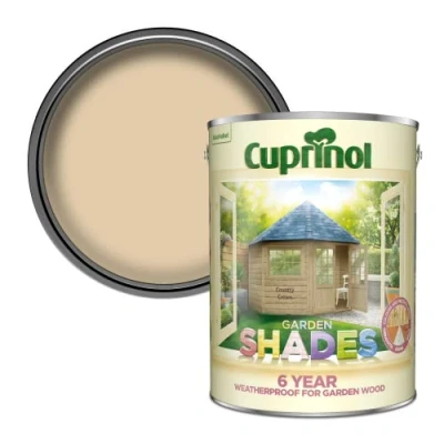 Image of Cuprinol CUPGSHCC5L 5 Litre Garden Shades Paint Country Cream