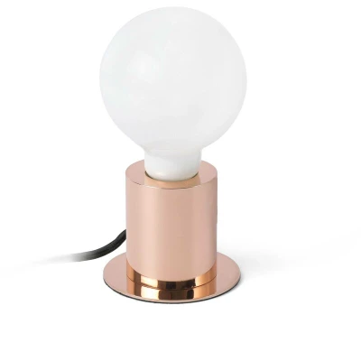 Image of Ten 1 Light Table Globe Lamp Copper, E27