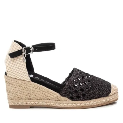 Image of Xti Womens Block Wedge Shoes Black Size UK 7