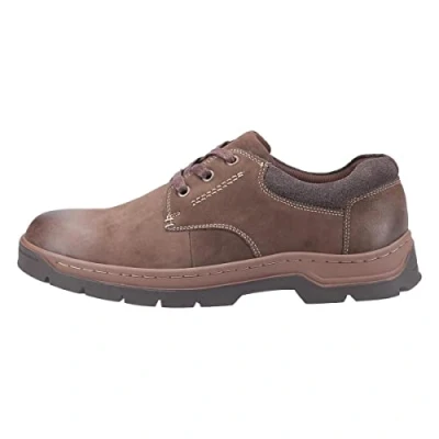 Image of Cotswold Thickwood Burnished Leather Memory Foam Mens Brown